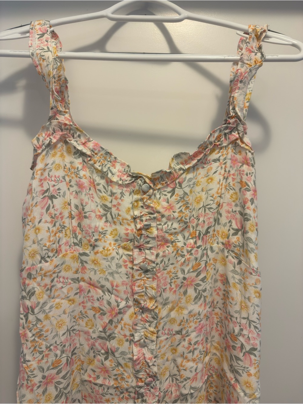 Ever New Floral Midi Dress in Yellow, Pink, Green - Picture 2 of 3